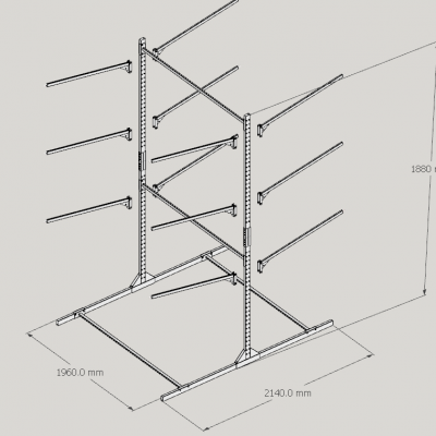 OEM Coating Steel/Stainless Steel Kayak Rack for inflatable surfing board/kayak/canon