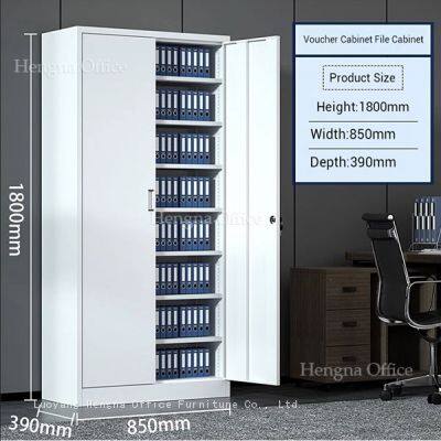 Armoire à dossiers en métal moderne de grande capacité avec étagères réglables pour bureau et école - Cadre ultra-mince - ODM/OEM photo-2