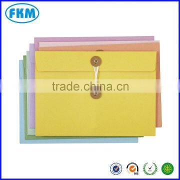 colorful medical envelope kraft envelope with string close