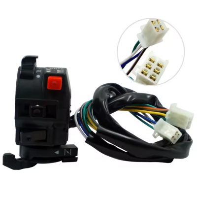Motorcycle Low and High Beam Light Switch Ignition Switch Assembly for Motorcycle photo-3