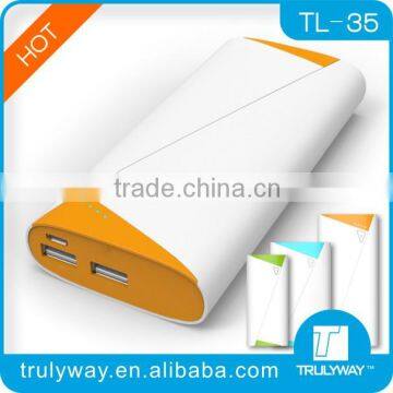 Privated molding Roll book design TL-35 10400mAh portable charger