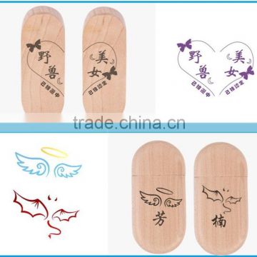 G&J 2014 fashion bulk wood usb flash drive