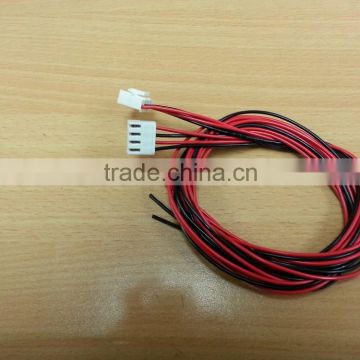 3.96mm 4 pin connector with Ul 1007 20AWG red & black and red & black wire harness