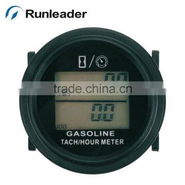 Resettable AC/DC Backlight Hourmeter RPM Meter for Excavator Trimmer