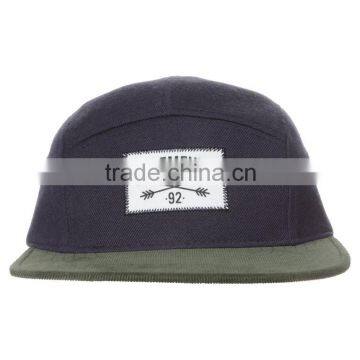 Leather Strap Closure Camping Hat / Made in Guangjia 5 Panel / Snapback Hat photo-2