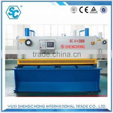 QC11Y-4X2000 hydraulic guillotine cutting shearing machine