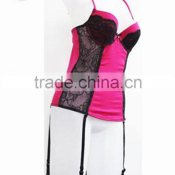 Sexy Lace Transparent Lingerie Nigntwear,pink Strappy Sexy Women Lingerie photo-2