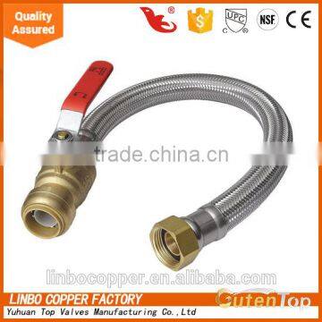 Stainless Steel Water Heater Flexible Hose, 3/4 in, FNPT