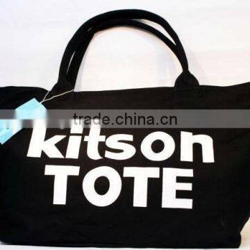 2016 cotton black tote bag