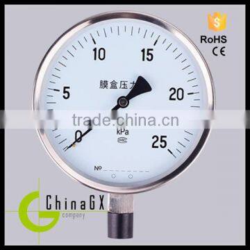 Low Price Stainless Steel Pressure Gauge Manometer