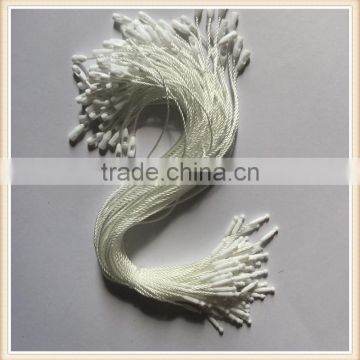 High quality White polyester thread string tag plastic