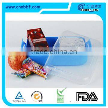 Custom Plastic Treasure Chest Lunch Box/Lunch Box - Cyan - Contents Not Included photo-2