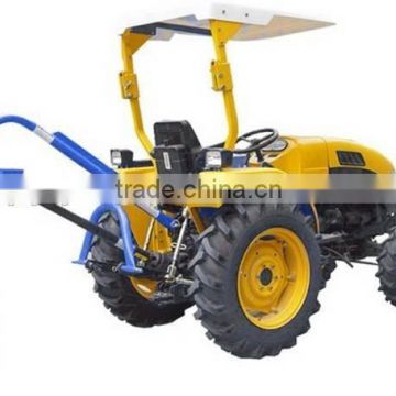 35HP 4wd mini farm tractor with front loader 4in1 bucket and backhoe,4cylinders,8F+2R shift,with Cabin,heater,fan,fork,blade