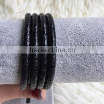 lizard/crocodile/stingray/python leather cord for bracelet