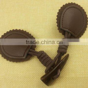 PU Toggle Button for Coats - -T1536 photo-3