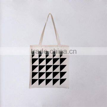 High quality print recyclable canvas tote bag with inner packet