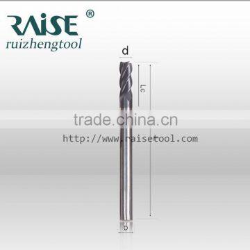 High quality 4 flutes HRC55 carbide plain end milling cutters with TIALN coating