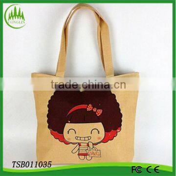 2014Hot selling fashion wholesale newest canvas bag printing