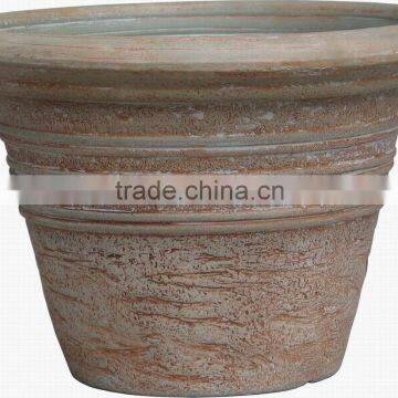 balcony big outdoor ornamental cheap plastic flower pots wholesale