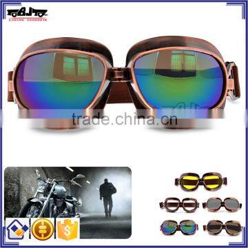 BJ-GT-013 Frame Copper Frame racing UV Lens goggles racing goggles glasses motorcycle googles for Harley