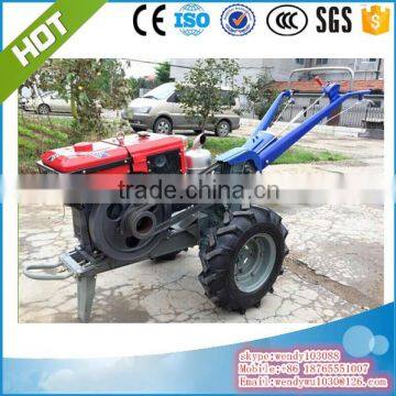 2016 hot sales walking tractor with plough and tiller and grass mower and trailer