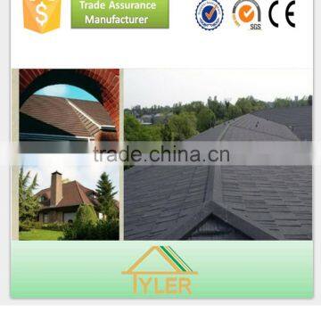 top grade light weight sun stone coated metal roof tile