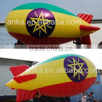 Custom made national flag pattern inflatable helium blimp