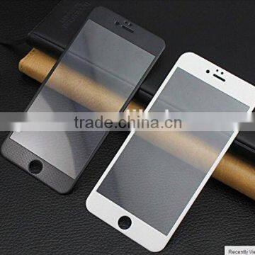 tempered glass screen guard Brushed Laser 3D Curved Premium Tempered Glass Full Cover for Iphone6s plus Carbon Fiber Soft-Side