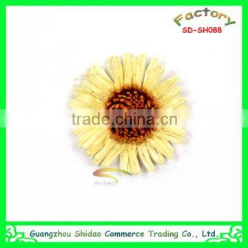 Hot sale designs sunflower applique hat corsage