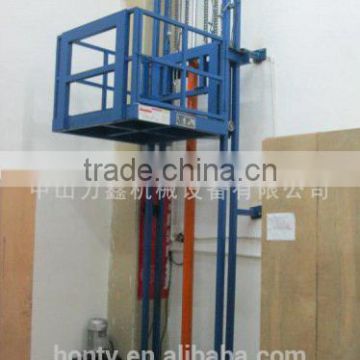 cargo lead rail lift table /platform