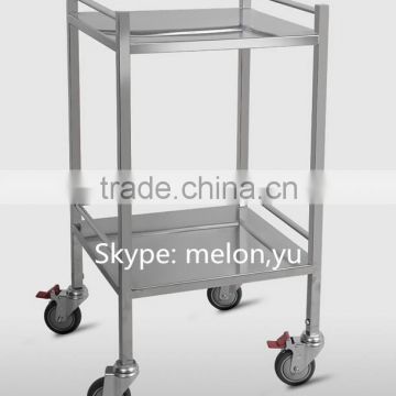 Utility Stainless Steel Serving Cart for Hospital or Hotel