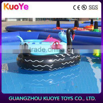 inflatable swan with timer and music player eletric bumper boat