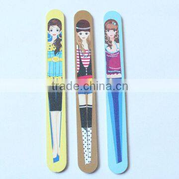 Decorative Beautiful Girl Round Nail File