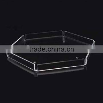 High Polished and Clear Acrylic Tray, OEM Service is Warmly Welcome