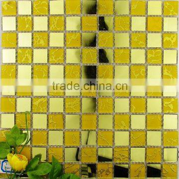 mirror mosaic tiles metal mosaic, mirror glass tiles mixed for covering wall well decoration