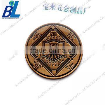 Metal antique brass souvenir medallions