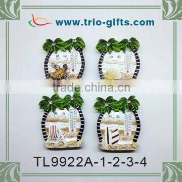 Polyresin fridge magnets with thermometer