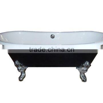 1800mm Classic Double Slipper Cast Iron Bath Tub Quality Choice photo-2