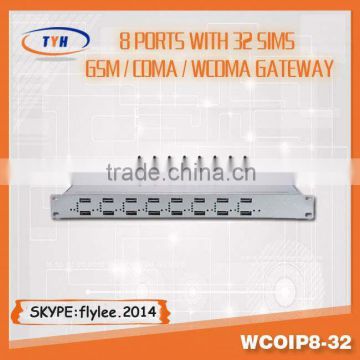 Wholesale 16,32,64 port VoIP GSM Gateway gsm voip goip gateway sip trunk to asterisk ip pbx