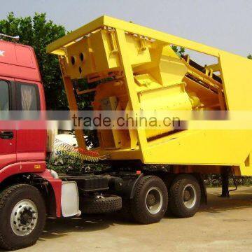 YHZS75 75m3/h new design mobile concrete batching plant for sale