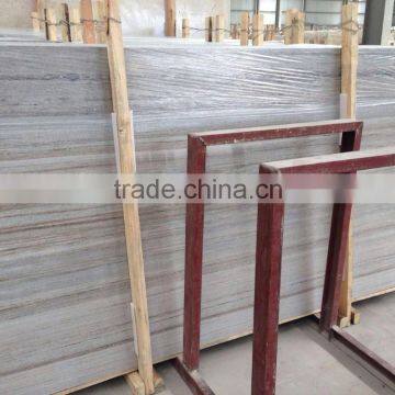 Chinese crystal wood white marble slab