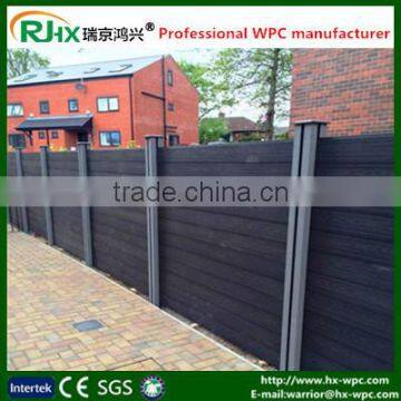 anti-uv wood plastic decorative garden fence panel