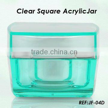 15ml 30ml 50ml 100ml square cosmetic cream acrylic jar