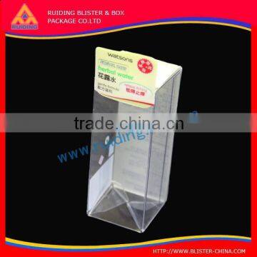 transparent packaging cosmetic folding pvc box