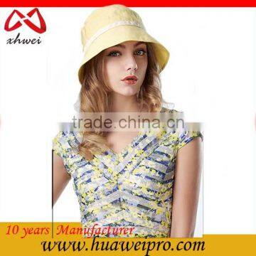 Alibaba wholesale custom cotton twill fisherman hat fashion and elegant lady bucket hat