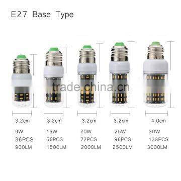 E14 / E27 Led Bulbs Lamps 36-138 Leds AC220V 230V 240V High Power Bombillas Led Lights No Flicker Design Lamapada Lighting 1PCS