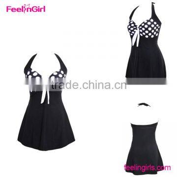 Black One Piece Swimwear Bikini Women