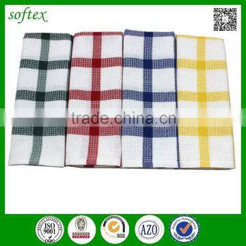 custom check jacquard kitchen towels bulk 100% cotton