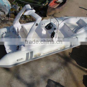 The 5.8 meter Hypalon inflatable rib boat