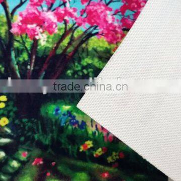 Waterproof Cotton Canvas Matt 380gsm 10S*10S white back Digital eco-solvent pigment Dye